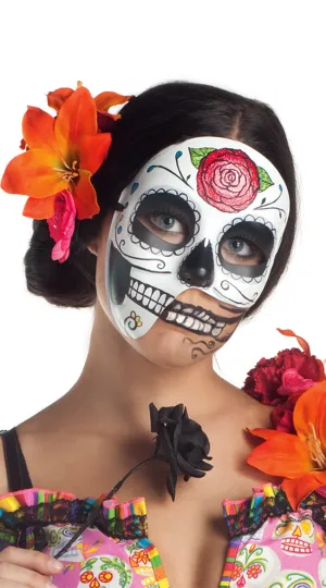 Asymmetrical Day Of The Dead Mask