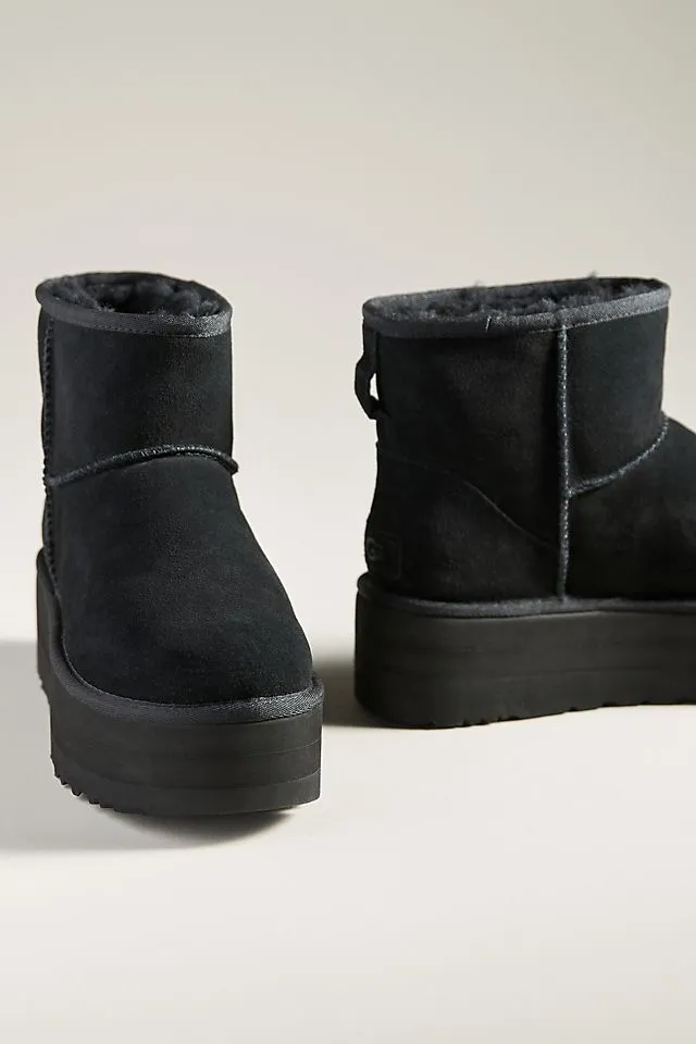 Classic UGG mini platform boots, black