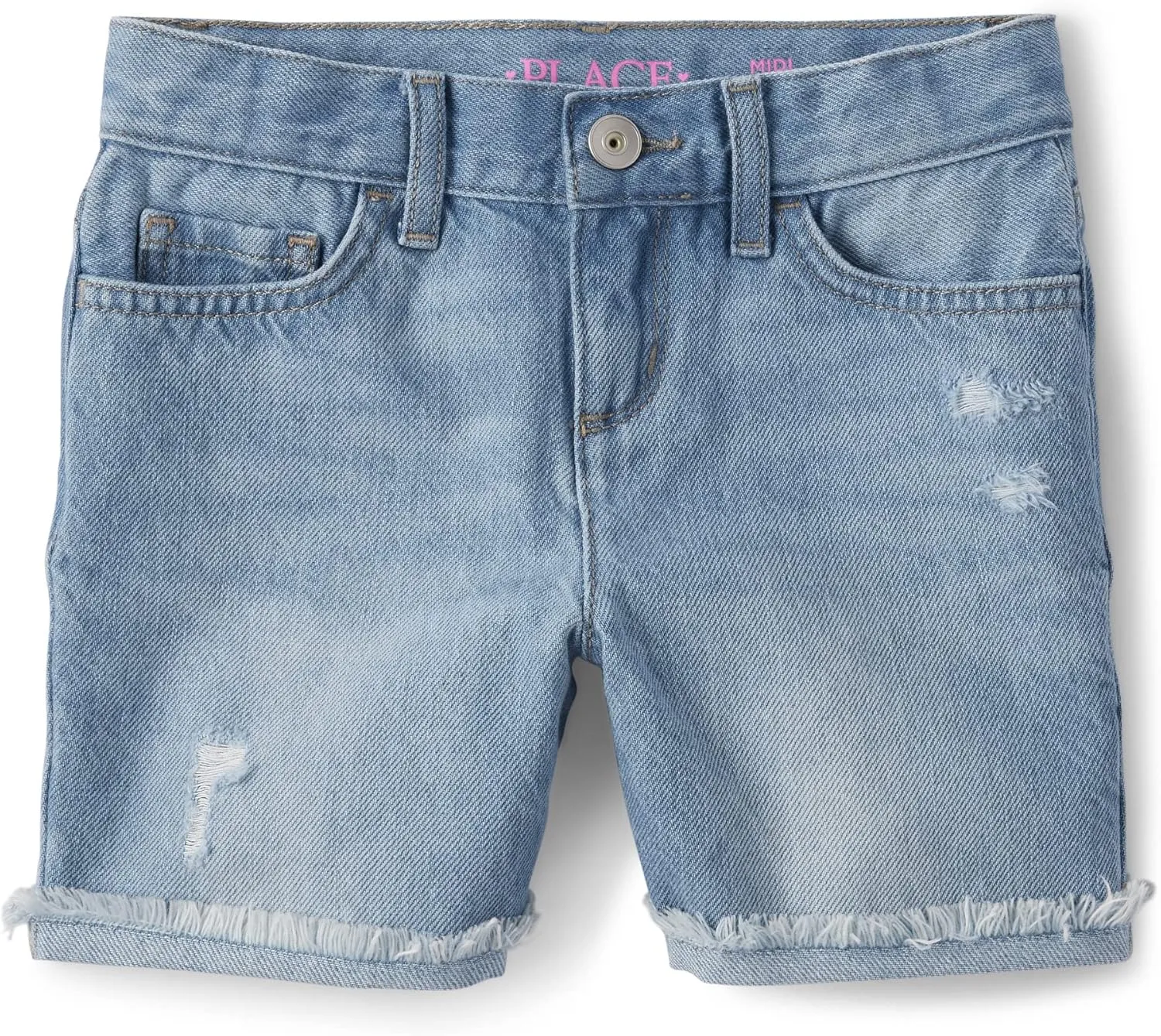 Denim Midi Shorts