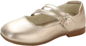 Girl's Mary Jane Rhinestone Buckle Ballerina Flats Moccasins Rubber Sole Mary Jane Crib Shoes Bow Fringe Moccasins