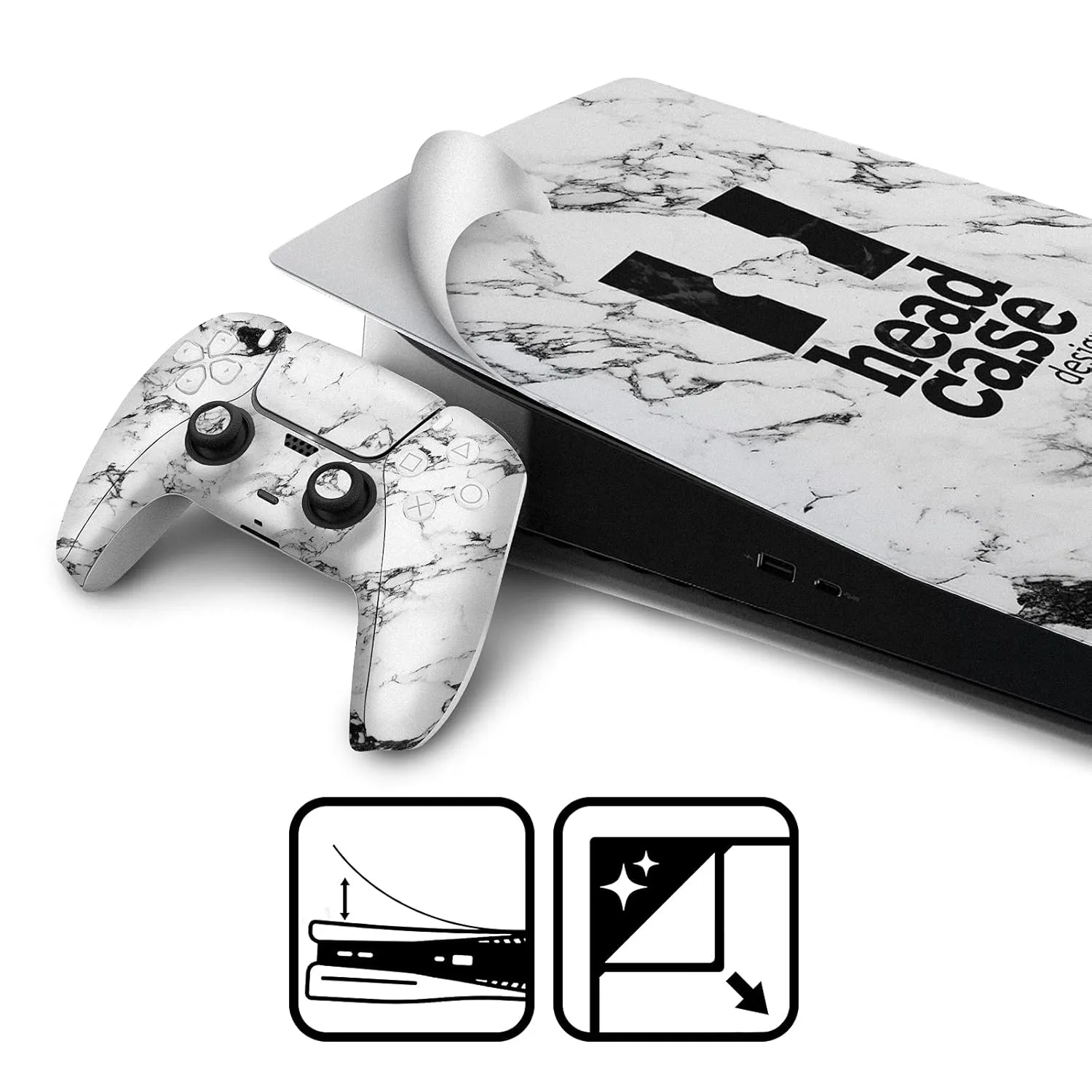 Head Case Designs Officially Licensed NHL Oversized Los Angeles Kings Vinyl Sticker Gaming Skin Decal Cover Compatible With Sony PlayStation 5 PS5 Slim/Pro Digital Edition Console