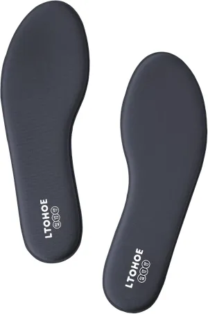 Memory Foam Insoles for Men, Replacement Shoe Inserts for Work Boot, Running Shoes, Hiking Shoes, Sneaker, Cushion Shoe Insoles Shock Absorbing for Foot Pain Relief, Comfort Inner Soles Grey US 10