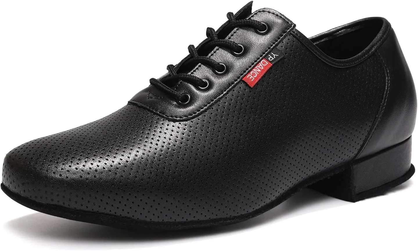 Men's Ballroom Dance Shoes for Tango Waltz Latin Swing Bachata Social Salsa with Suede Sole