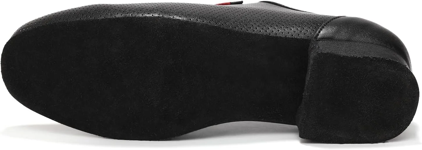 Men's Ballroom Dance Shoes for Tango Waltz Latin Swing Bachata Social Salsa with Suede Sole