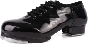 Men's Tap Shoes Jazz Lace Up Split Sole Tap Dancing Shoes