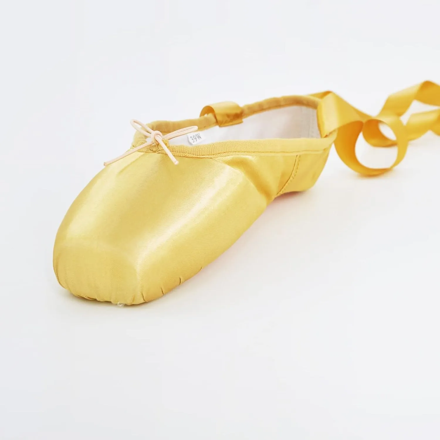 Women's Ballerina Shoes Professional Ballet Dance Satin Pointe Shoes for Girls with Bag and Toe Pads