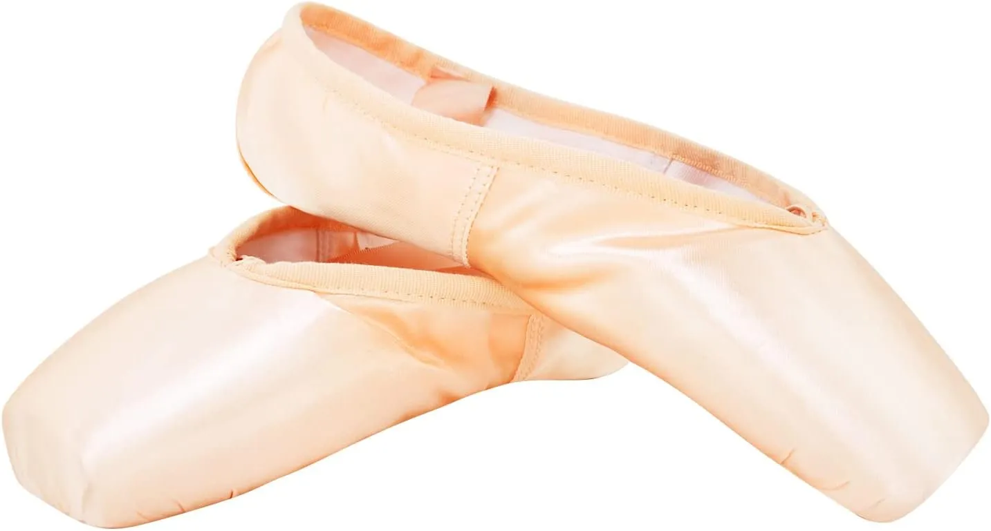 Women's Ballerina Shoes Professional Ballet Dance Satin Pointe Shoes for Girls with Bag and Toe Pads