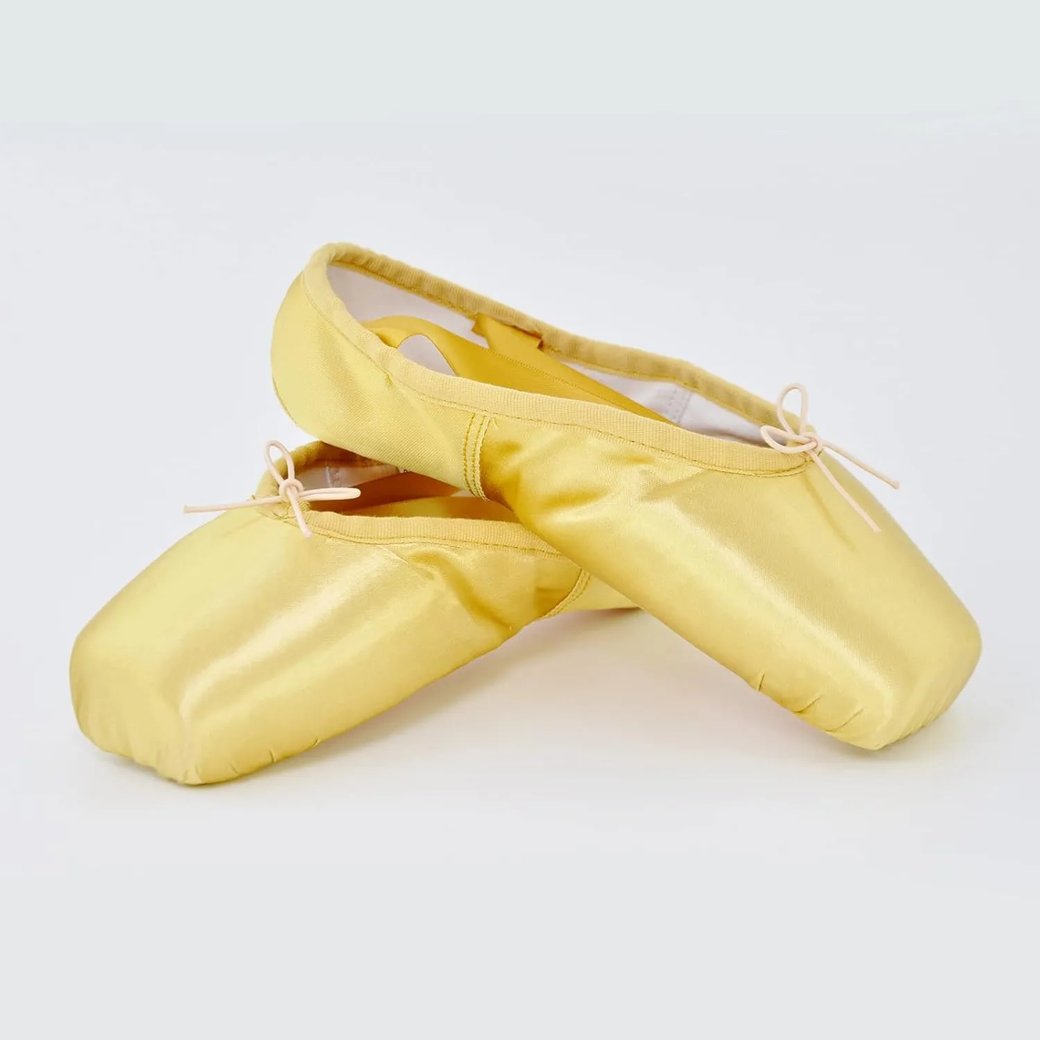 Women's Ballerina Shoes Professional Ballet Dance Satin Pointe Shoes for Girls with Bag and Toe Pads