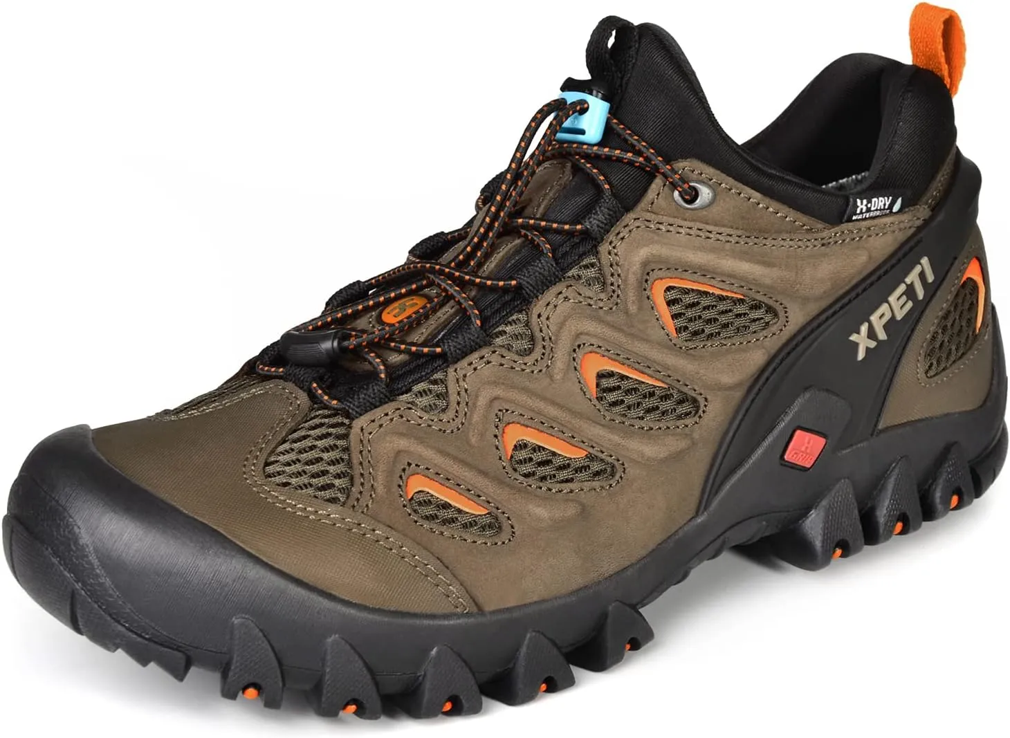 XPETI Mens Pathfinder Low Stretch Waterproof Hiking Shoes