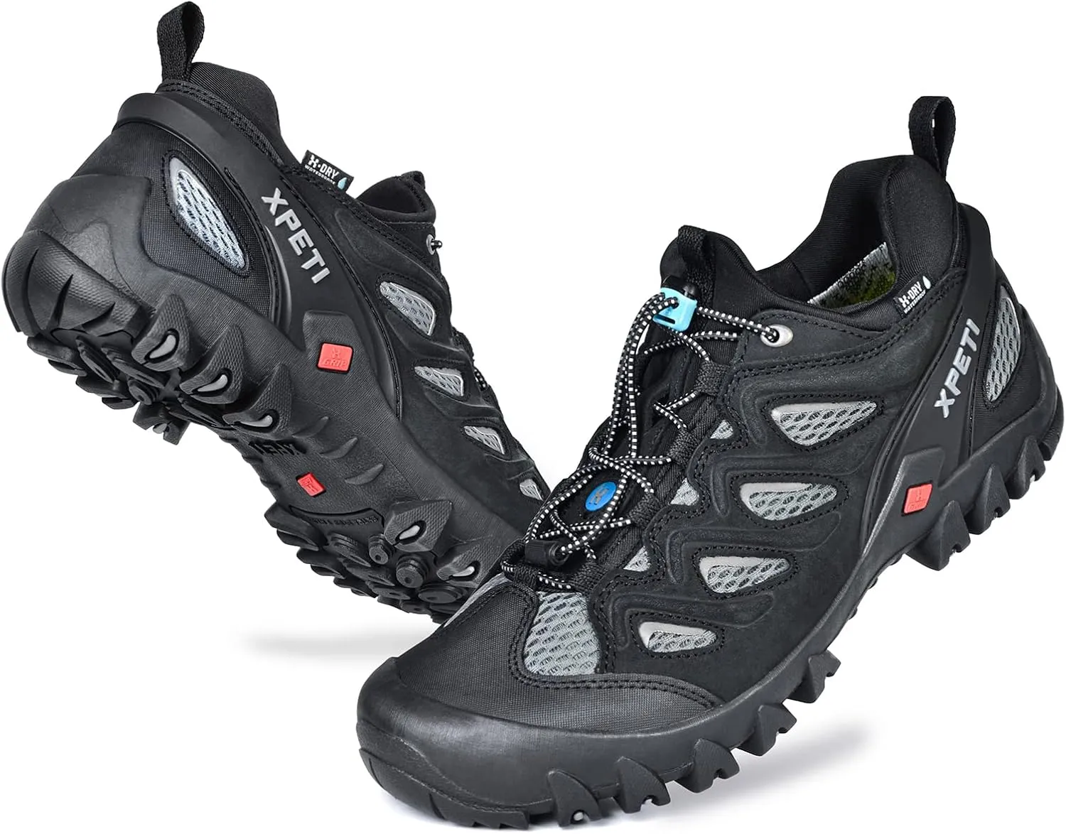 XPETI Mens Pathfinder Low Stretch Waterproof Hiking Shoes