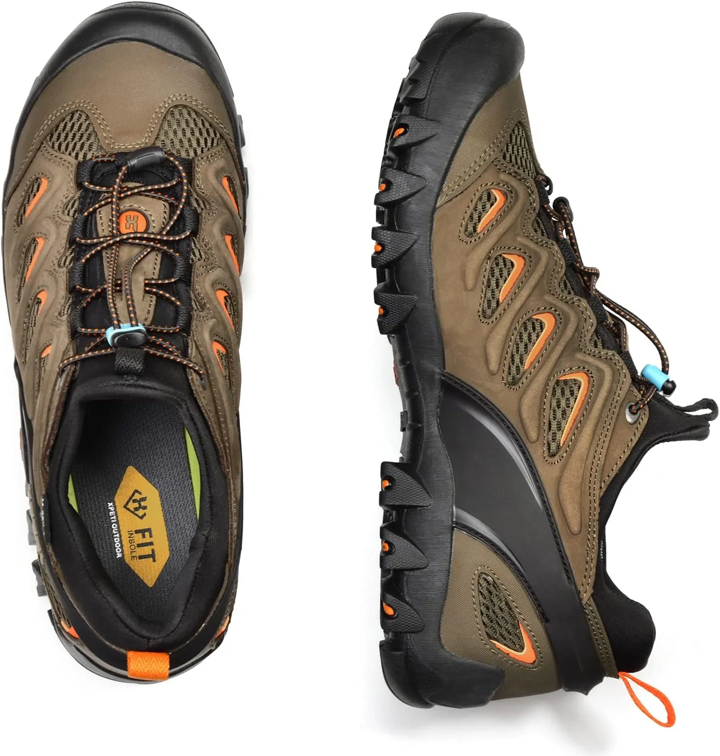 XPETI Mens Pathfinder Low Stretch Waterproof Hiking Shoes